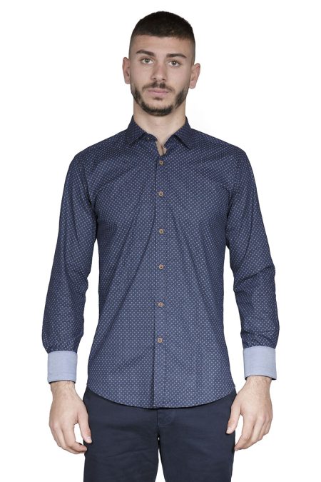 Senior Ανδρικό Πουκάμισο Slim Fit 3309 Μπλε