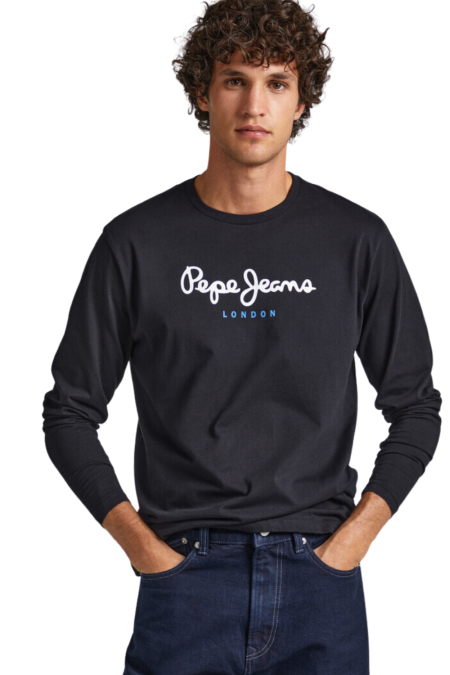 Pepe Jeans Ανδρική Mπλούζα PM508209-999 Μαύρη