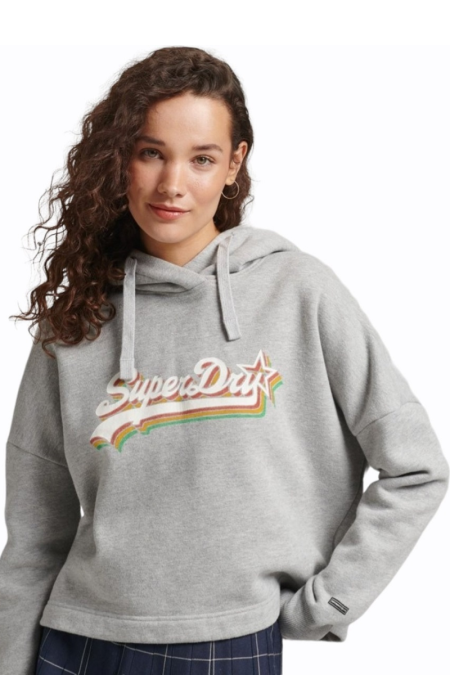 Γυναικείο φούτερ Rainbow Graphic Logo Hoodie W2011455A-07Q Γκρι