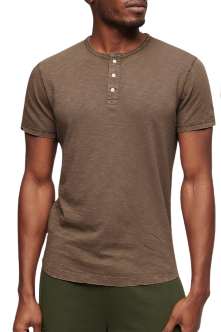 Superdry D2 Stud Ανδρικό T-shirt M1011890-3HA Καφέ