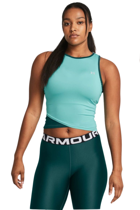 Under Armour Γυναικείο Αμάνικο Τοπ 1383657-462 Τιρκουάζ