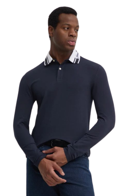 Guess Polo Ανδρική Μπλούζα M4BP36.J1314 Μπλε