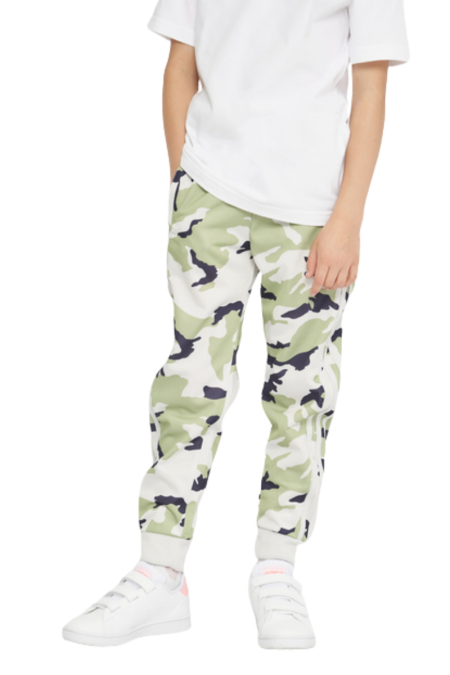 Adidas Παιδικό Παντελόνι Φόρμας HB9434 Λευκό/Πράσινο