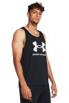 Under Armour Sportstyle Logo Ανδρικό T-Shirt Αμάνικο 1382883-001 Μαύρο