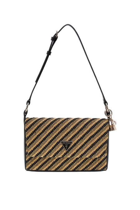 Guess Simona Γυναικεία Τσαντά HWWG9210190 Μαύρη/Καφέ