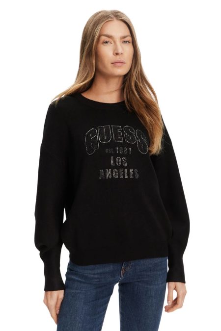 Guess Γυναικείο Πουλόβερ W5YR26Z26I2-JBLK Μαύρο