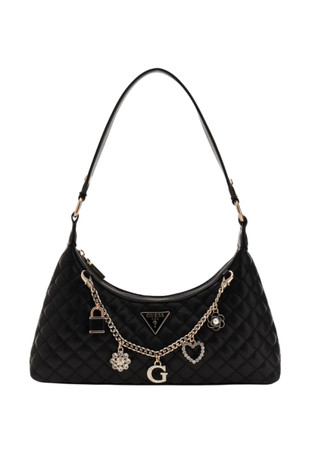 Τσάντα ώμου Everlee με charm HWEG8679180 Μαύρο