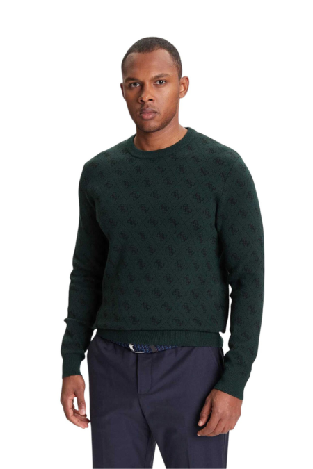 Guess Ανδρική Πλεκτή Μπλούζα M5YR10Z3OE2-F8OJ Πράσινο