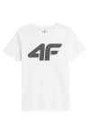 4F Παιδικό T-Shirt 4FJSS23TTSHM293 Λευκό