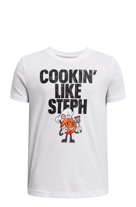 Under Armour Παιδικό T-shirt 1383856 Λευκό