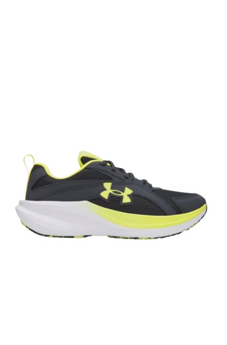 Under Armour Assert 11 Παιδικα Παπουτσια 6006905-016 Μαύρα/Κιτρινα
