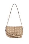 Guess Carrie Logo Γυναικεία Τσάντα HWGP989820 BISCOTTI LOGO Μπέζ