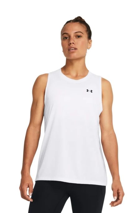 Under Armour Γυναικείο Αμάνικο T-shirt 1383655-100 Λευκό