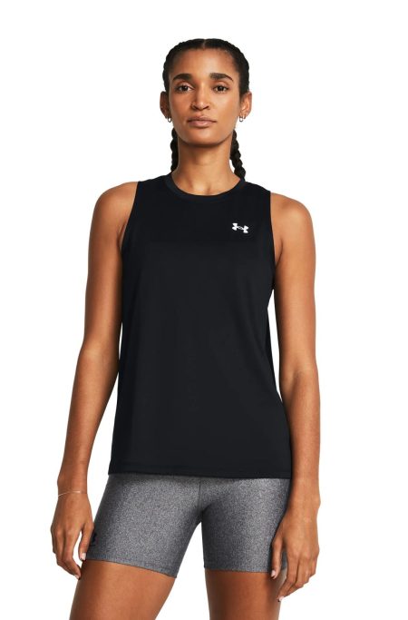 Under Armour Γυναικείο Αμάνικο T-shirt 1383655-001 Μάυρο