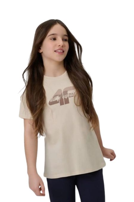 4F Παιδικό Κορίτσι T-shirt 4FJWSS26TTSHF2885-83S Μπεζ